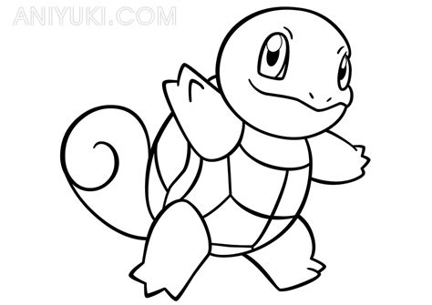Pokemon Coloring Squirtle Chibi Pages Dibujos Kawaii Colorear Drawing