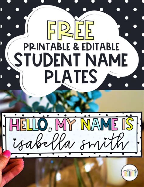 These Free And Editable Desk Name Plates Are The Perfect Way To