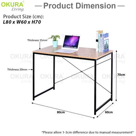 Okura Modern Home Office Table Writing Computer Table Desk Student