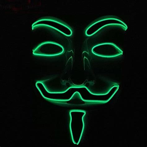 Buy Calistous El Led V For Vendetta Anonymous Guy Fawkes Costume