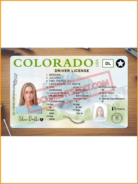 Colorado Driving License Template New Documents Edit