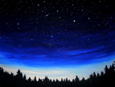 Paintings Of Night Sky Lesson Plan Painting The Night Sky