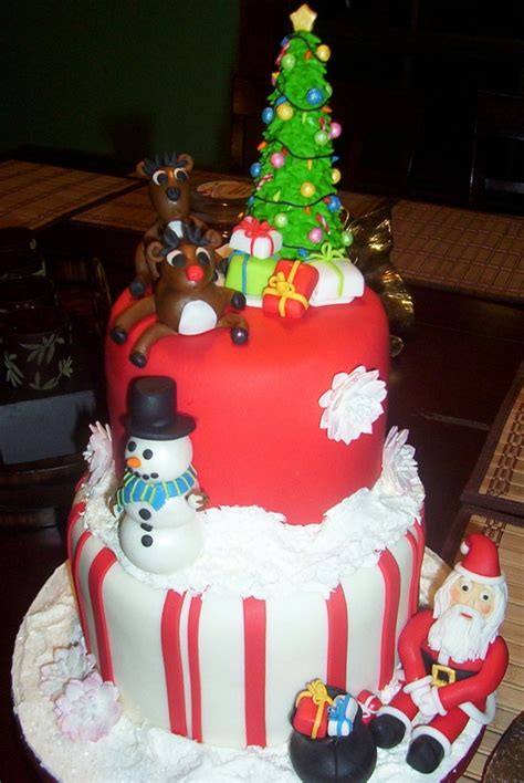 Nightmare before christmas themed birthday cake this cake. Christmas Themed Birthday Cake - CakeCentral.com