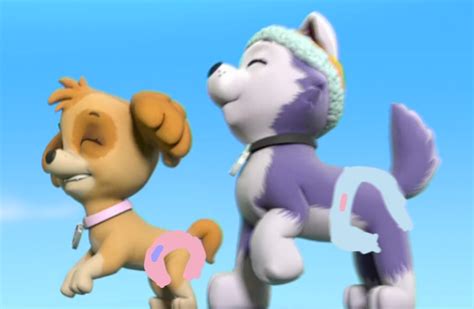 Skye And Everest In Diapers Edit By Theemperorofhonor On Deviantart