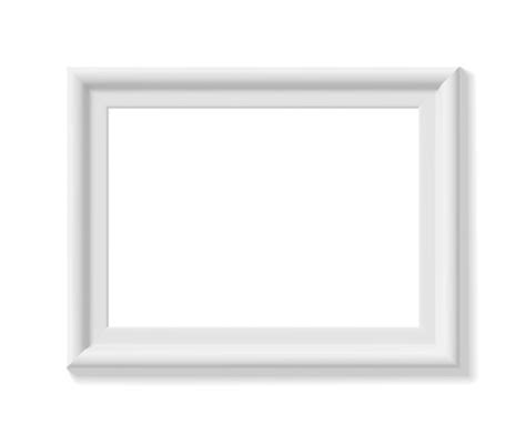 Premium Vector White Picture Frame Landscape Orientation
