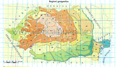Harta Regiuni Geografice Romaia Harta Online