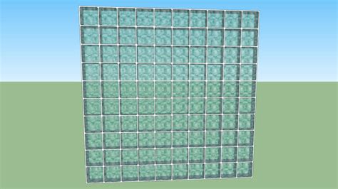 Wall With 100 Blocks Of Glass 3D Warehouse