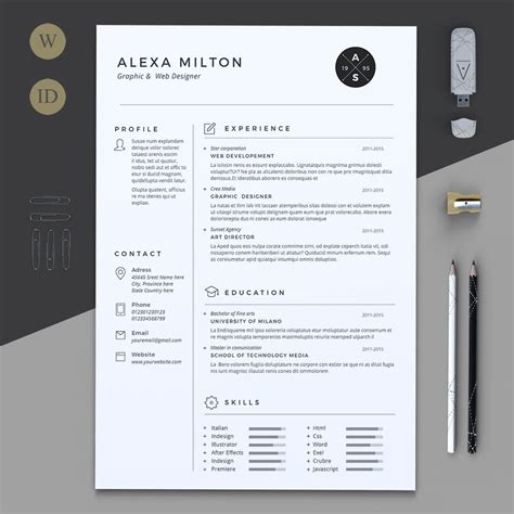 Free two pages resume template. 2 Pages Resume ~ Resume Templates ~ Creative Market