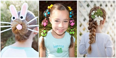 My girls and i have had a lot of fun doing silly hairdos for some of our favourite holidays! 8 Cute Easter Hairstyles for Kids - Easy Hair Ideas for Girls this Easter