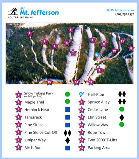 Mt Jefferson Trail Map Onthesnow
