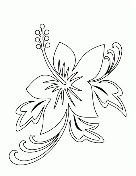 Hawaiian flower coloring pages inofations for your design. Hawaiian Flower Coloring Pages - Coloring Home