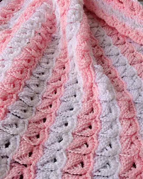 Broomstick Lace Baby Afghan Crochet Pattern Maggies Crochet