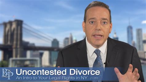 Uncontested Divorce New York Divorce Attorney Brian D Perskin Youtube