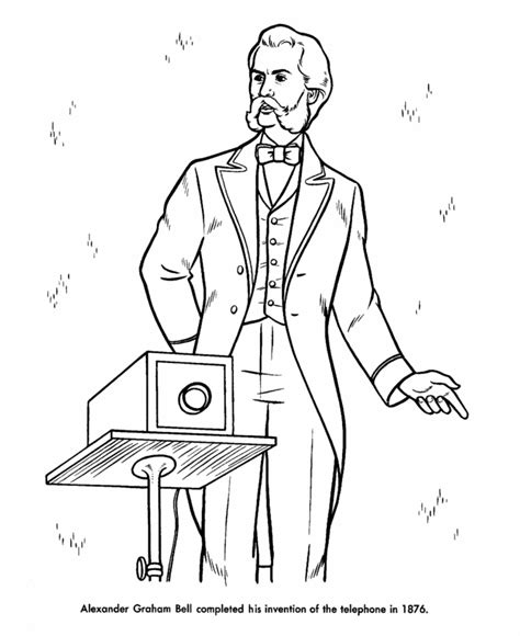 Https://tommynaija.com/coloring Page/alexander Graham Bell Coloring Pages Printable