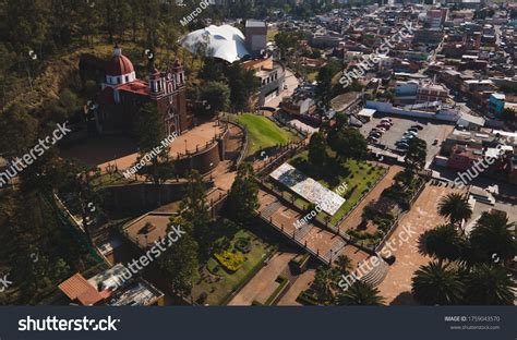 Aerial Photography Magical Town Metepec State Stock Photo