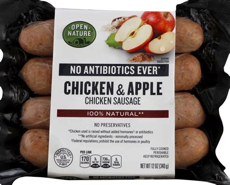 Chicken Sausage Chicken And Apple Open Nature 12 Oz Delivery Cornershop