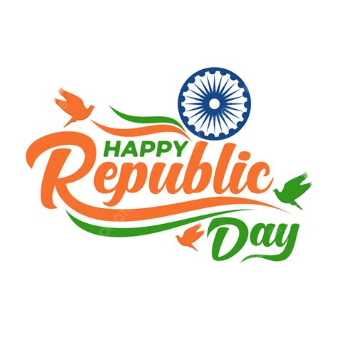 Indian Republic Day Vector Design Images Happy Republic Day 26th January Indian Flag Style
