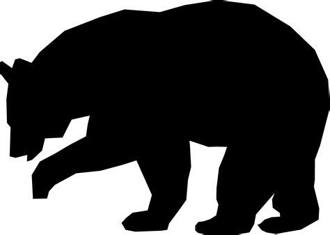 Bear Black And White Black Bear Clip Art Clipart Wikiclipart