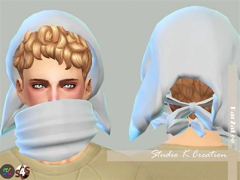 Studio K Creation Cleaning Set Head Bandage And Mask Sims 4