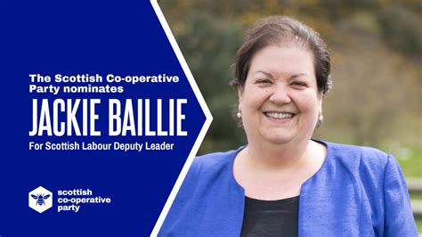Scottish Co Operative Party Nominates Jackie Baillie Msp For Scottish