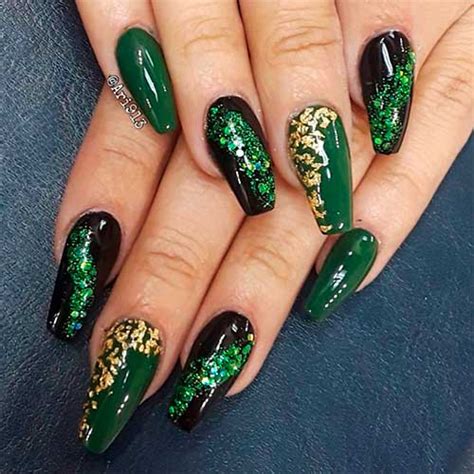 Spice your look with a manicure that makes you feel like you are part of the royal family. Dark Green Nails Ideas to Consider for 2020 | Stylish Belles