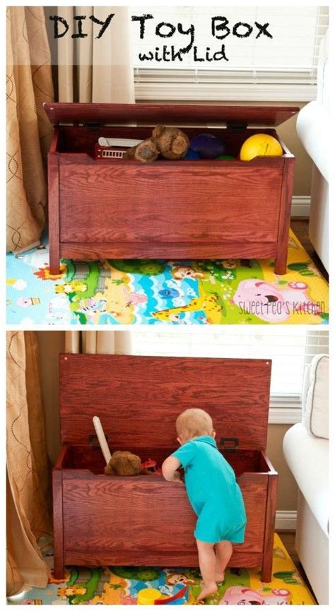 Diy Toy Box With Lid From Diy Toy Box