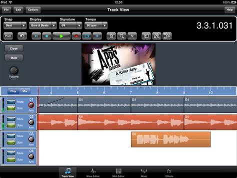 The fourtrack multitrack audio recorder app is a songwriting and practice tool for singers, guitar players, piano players and other musicians who want to capture musical ideas and record songs on their iphone and ipod touch. Meteor Multitrack Recorder by 4PocketsAudio - DAW App