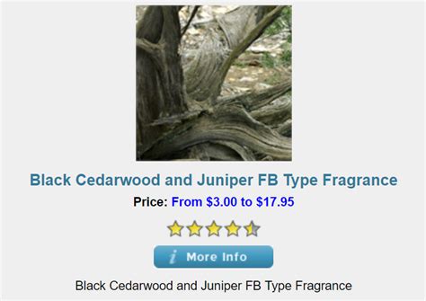 Black Cedarwood And Juniper Fb Type Fragrance Description Midnight
