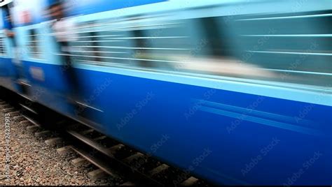 A Passing Train Indian Railway Stock Video Adobe Stock