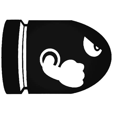 Wii, where they keep their pattern and role from new super mario bros.this game debuts their modern look, with both a rounded, recessed mouth and red marks behind the eyes. Bullet Bill Drawing | Free download on ClipArtMag