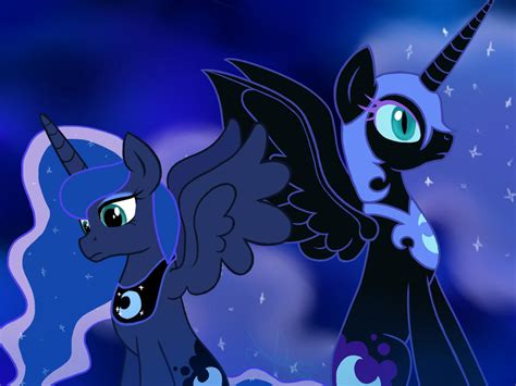 Princess Luna And Nightmare Moon Byjaznink By Jazninkartmodalter On