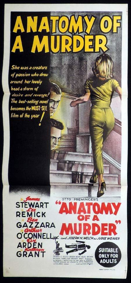 Voice of a murderer ( 2007 ). ANATOMY OF A MURDER Daybill Movie poster 1959 Preminger ...