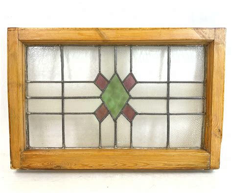 Lot Vintage Stained Glass Window Pane
