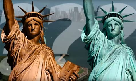 Statue Of Liberty Copper Color Before Schöne Wörter Liebe