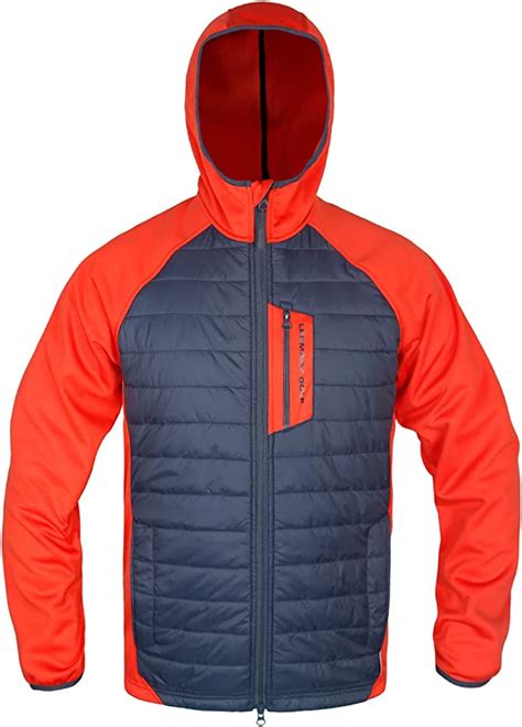 Mens Hybrid Jacket Quilted Lightweight Hooded Insulated Weatherproof