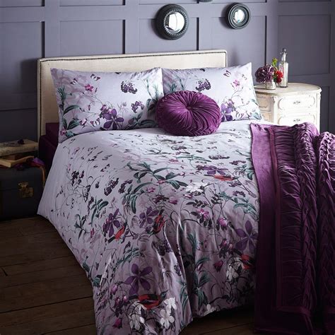 Home Collection Purple Willow Bedding Set At Bedroom