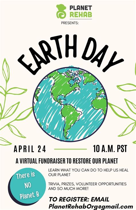 Free Virtual Earth Day Celebration April 24th At 10pt Earth Day