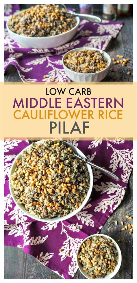 Cook rice in rice maker or pot and after rice is cooked, stir ingredients together one more time. Middle Eastern Cauliflower Rice Pilaf | Recipe ...