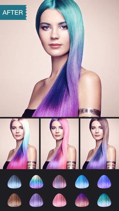 Upload your photo and easily try on various styles and cuts in an array of colors, from natural tones to vibrant, fun hues. Hair Dye-Wig Color Changer,Splash Filters Effects iPhone ...