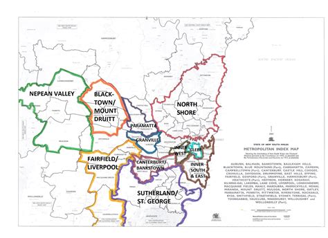 Map Of Sydney Metropolitan Area