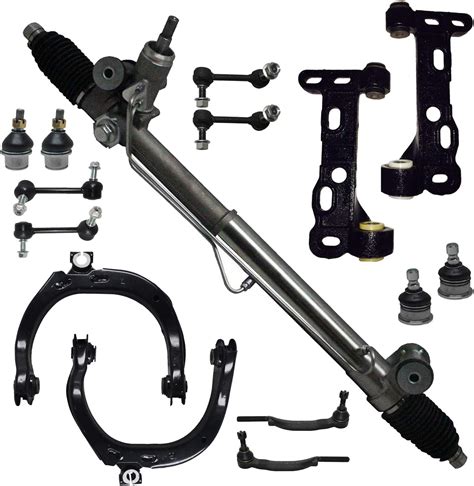 Amazon Com Detroit Axle Power Steering Rack Pinion Front Upper Lower Control Arms