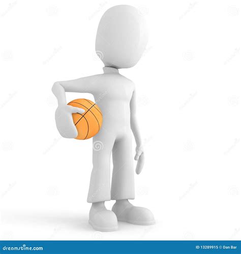 3d Man Basket Ball Player Stock Illustration Illustration Of Slam