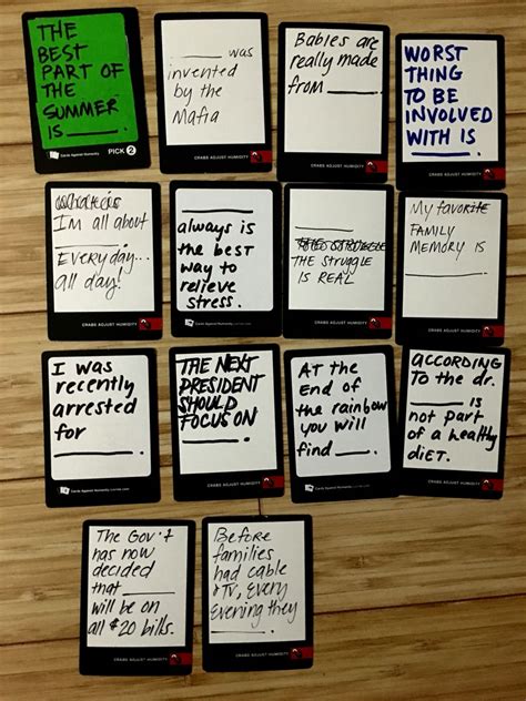 Awesome Ideas For Black Blank Cards In Cards Of Humanity Or Diy Your