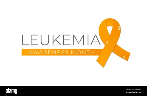 Leukemia Cancer Awareness Month Isolated Logo Icon Sign Stock Vector