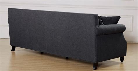 A high backrest, comfortable cushioning and suitable seat height. Camden Grey Linen Sofa | NJMODERN FURNITURE