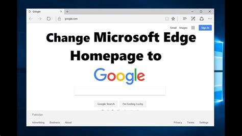 This is the browser that was installed by default in windows distributions from windows 95. How to Change Microsoft Edge Homepage to Google | Windows ...