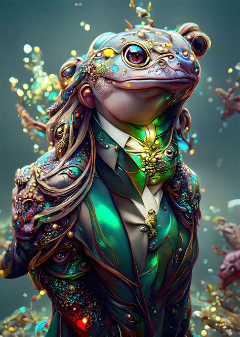 Gentleman Frog Poster By Mark Viraj Displate