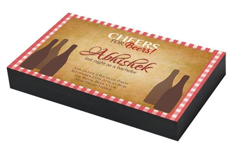 Bachelor Party Invitation Chococraft