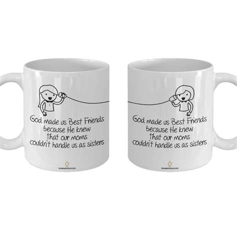 Set Of 2 Best Friends Mug Best Friend Ts Funny Sayings Coffee Mugs