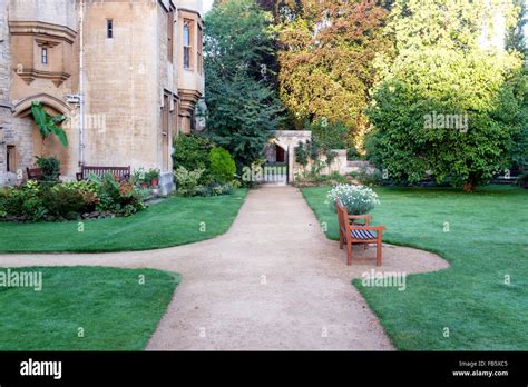 Masters Garden Of Balliol College Oxford Uk Stock Photo Alamy
